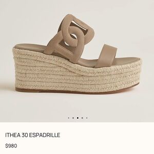 Ithea 30 Espadrille Sandals - Tan Hermes AUTHENTIC NEVER WORN
WITH BOX BRAND NEW